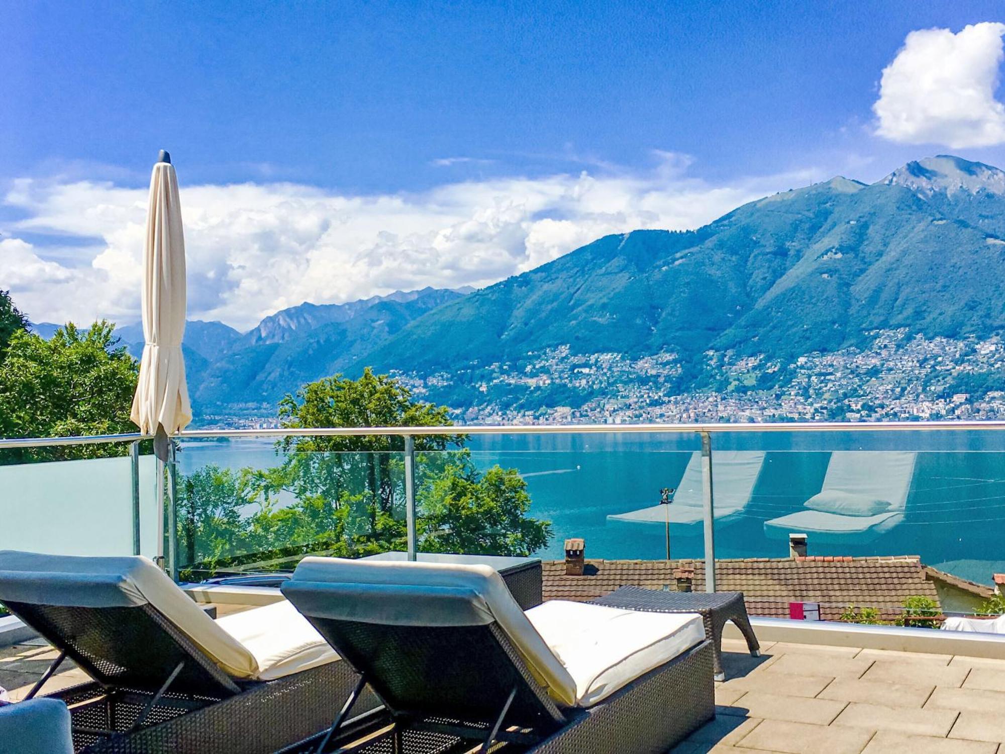 Apartment Vista Lago Maggiore 1-Floor Left By Interhome Gambarogno Экстерьер фото