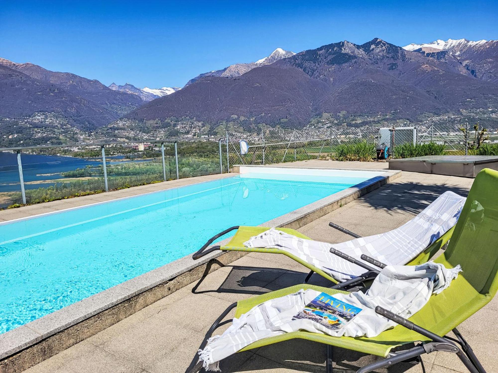 Apartment Vista Lago Maggiore 1-Floor Left By Interhome Gambarogno Экстерьер фото